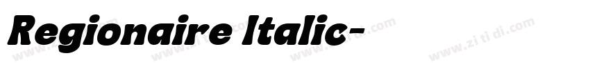Regionaire Italic字体转换